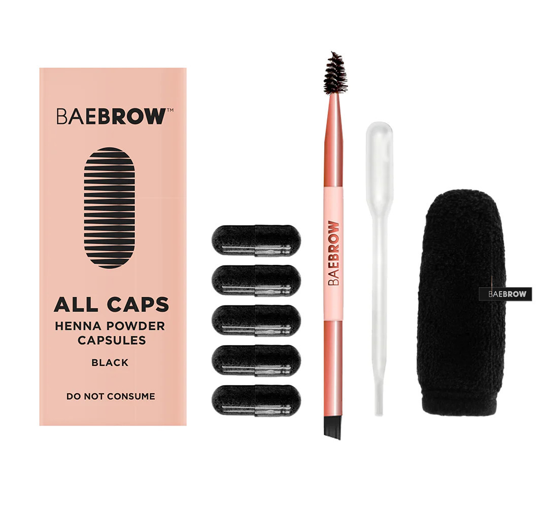 ALL CAPS Starter Kit - Powder Henna Capsules | BAEBROW