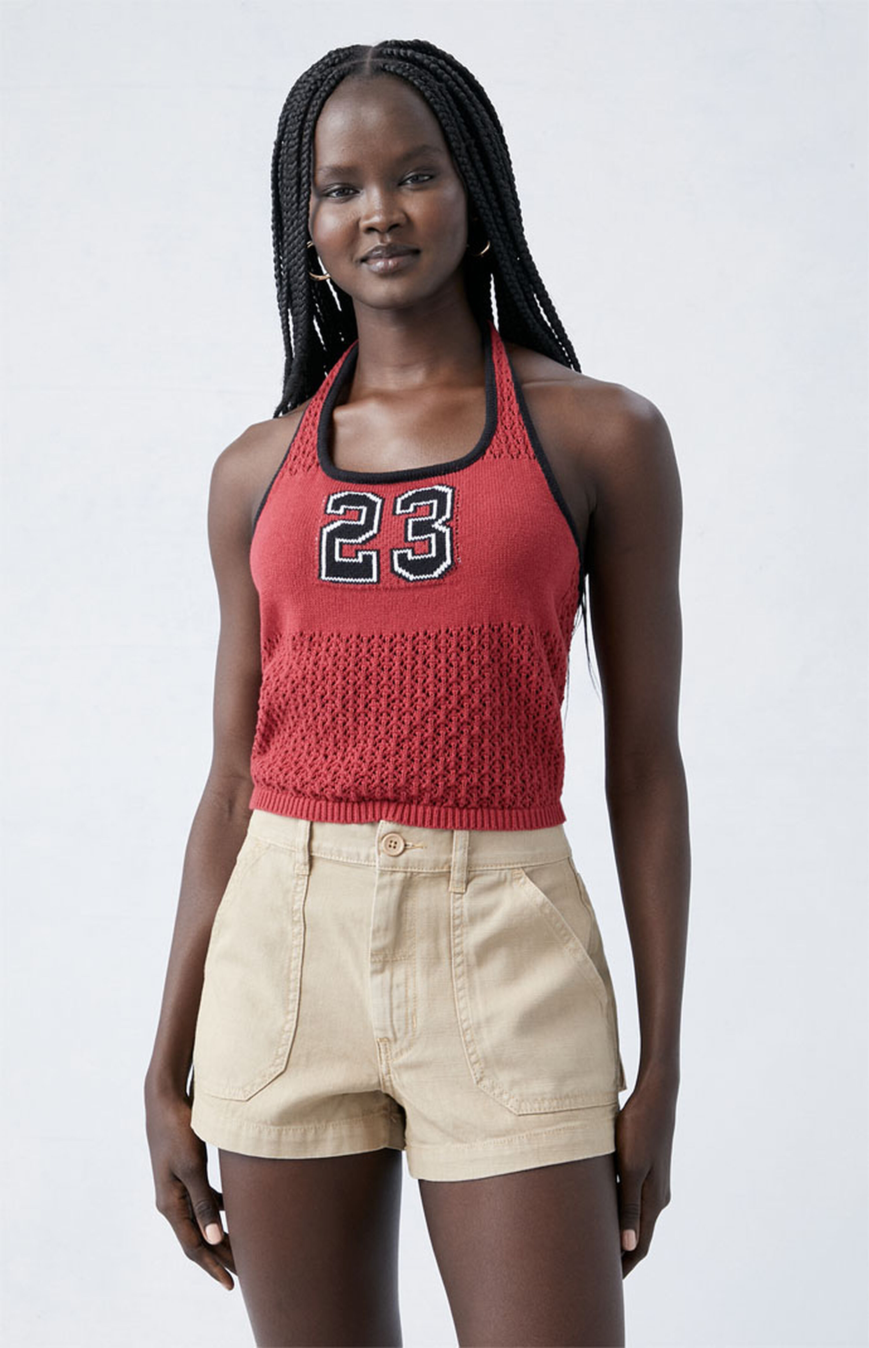 PacSun Light Brown Mid Rise Slouchy Workwear Shorts | PacSun