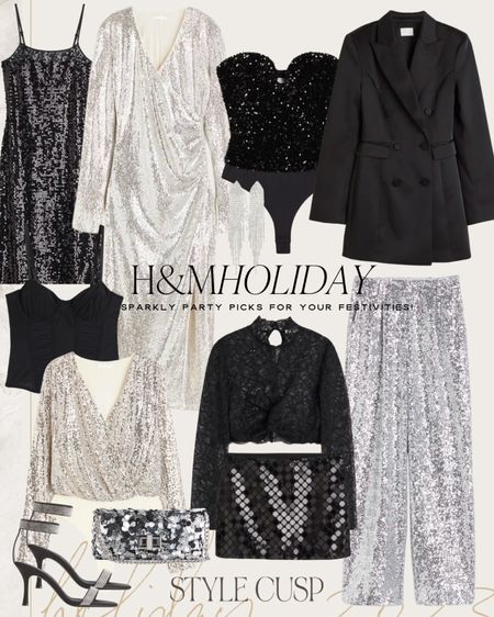 H&M Holiday ✨ loving all the sequins and sparkles for parties 🪩 

Holiday style, nye outfit, New Year’s Eve outfit, sequin shirt, sequin dress, silver dress 

#LTKstyletip #LTKHoliday #LTKparties