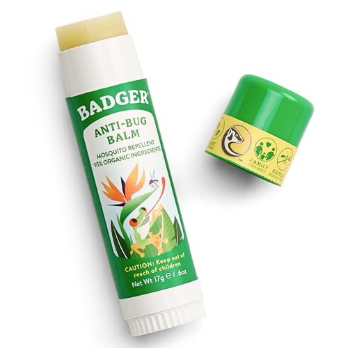 Badger Bug Repellent Stick, All Natural Mosquito Repellent with Citronella, Pleasant Smelling Insect Repellent Travel Size for Kids and Adults, 0.6 oz | Amazon (US)