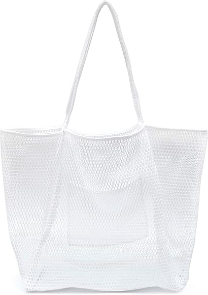 HOXIS Mesh Beach Tote Womens Shoulder Handbag | Amazon (US)
