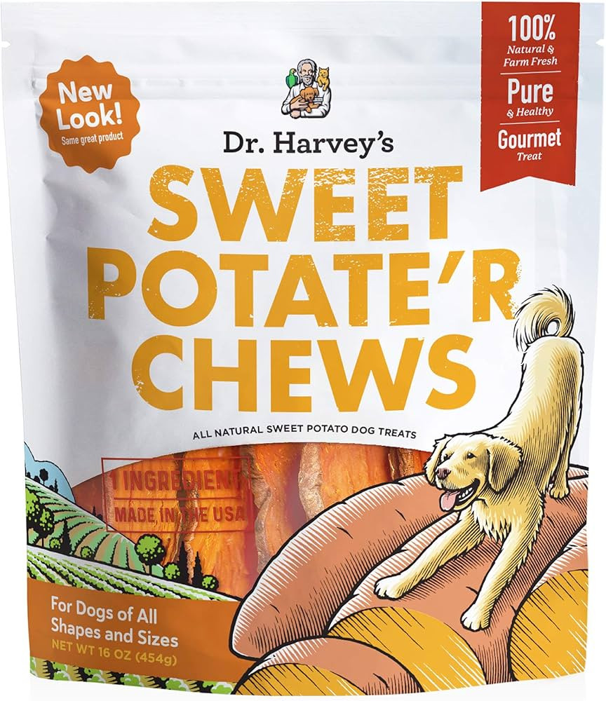Dr. Harvey's Sweet Potate'r Chews - Natural Sweet Potato Treat for Dogs (16 ounces) | Amazon (US)