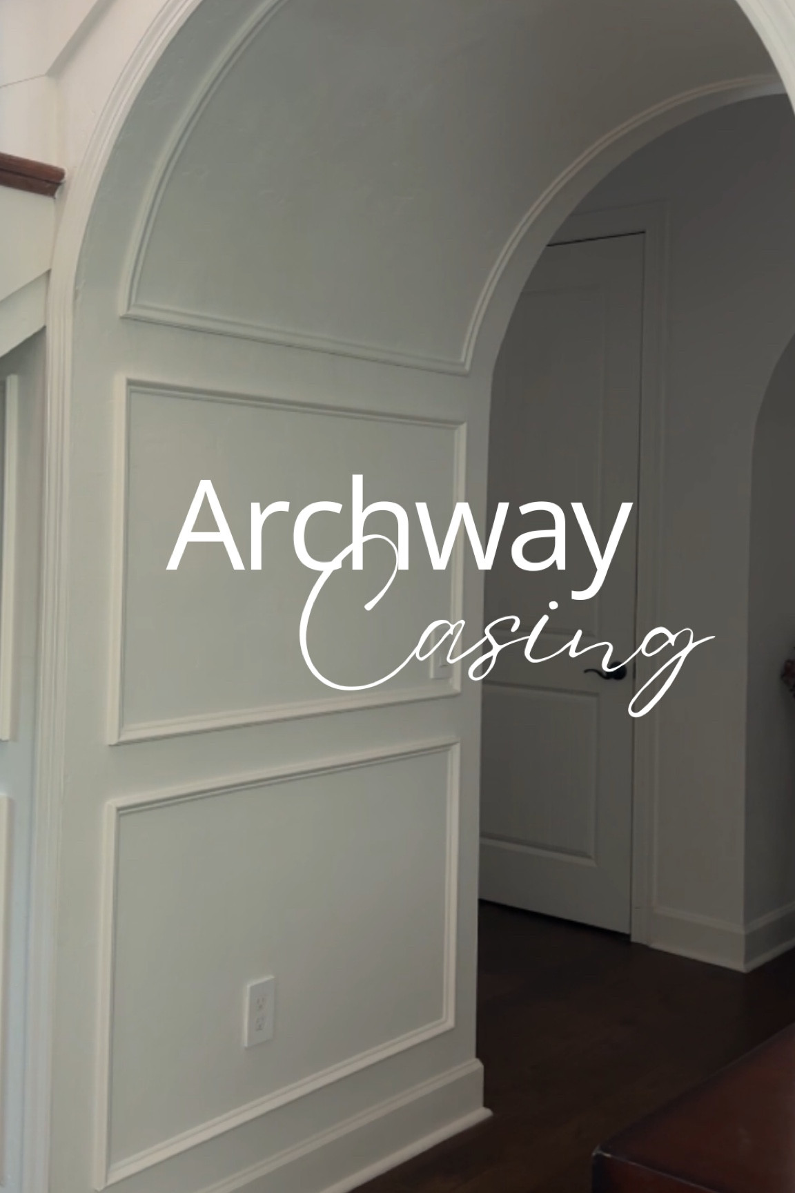 Arch trim molding picture frame wall moulding peel and stick flexible casing 

#LTKOver40 #LTKHome #LTKSeasonal