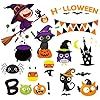 MISS FANTASY 47pcs Halloween Decorations Window Clings Decor, Cute Pumpkin Ghost Trick or Treat K... | Amazon (US)