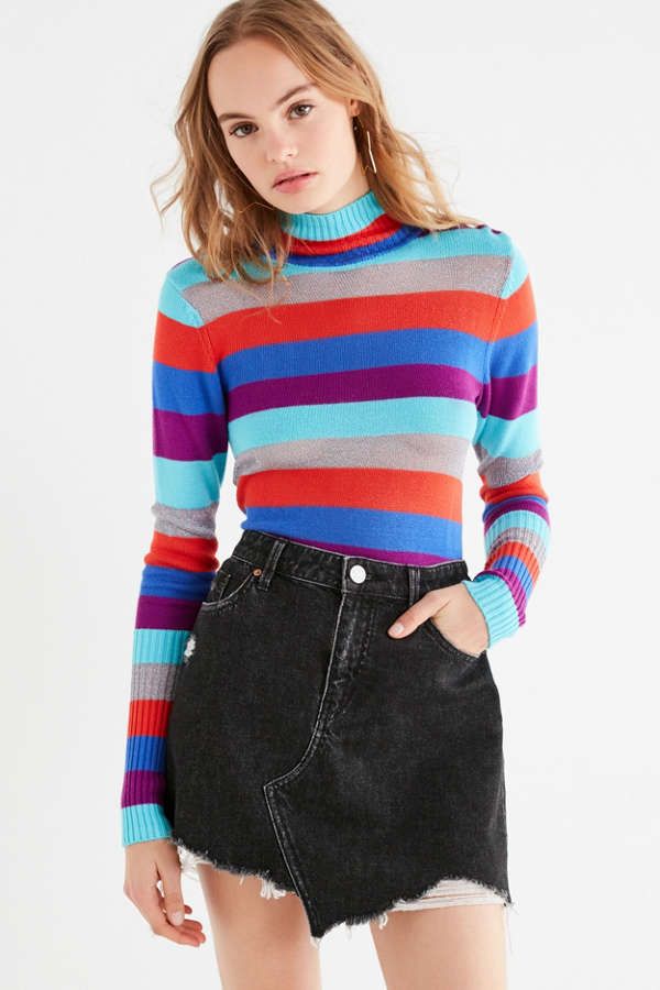 BDG Asymmetrical Denim Mini Skirt | Urban Outfitters US