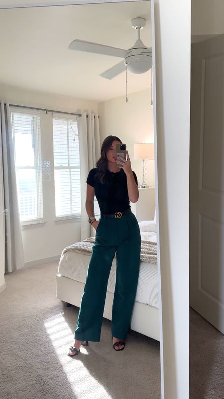 Happy short work week! This office outfit is my go to for comfort🖤

Abercrombie pants are in the color Green

#workwear #abercrombie #amazonfind

#LTKworkwear #LTKSale #LTKstyletip