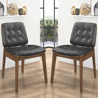Mid-Century Modern Design Tufted Dining Chairs (Set of 2) | Bed Bath & Beyond