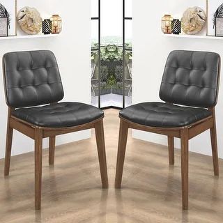 Mid-Century Modern Design Tufted Dining Chairs (Set of 2) | Bed Bath & Beyond