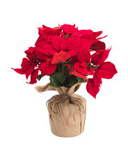 18in Poinsettias In Burlap Pot | Kitchen & Dining Room | T.J.Maxx | TJ Maxx