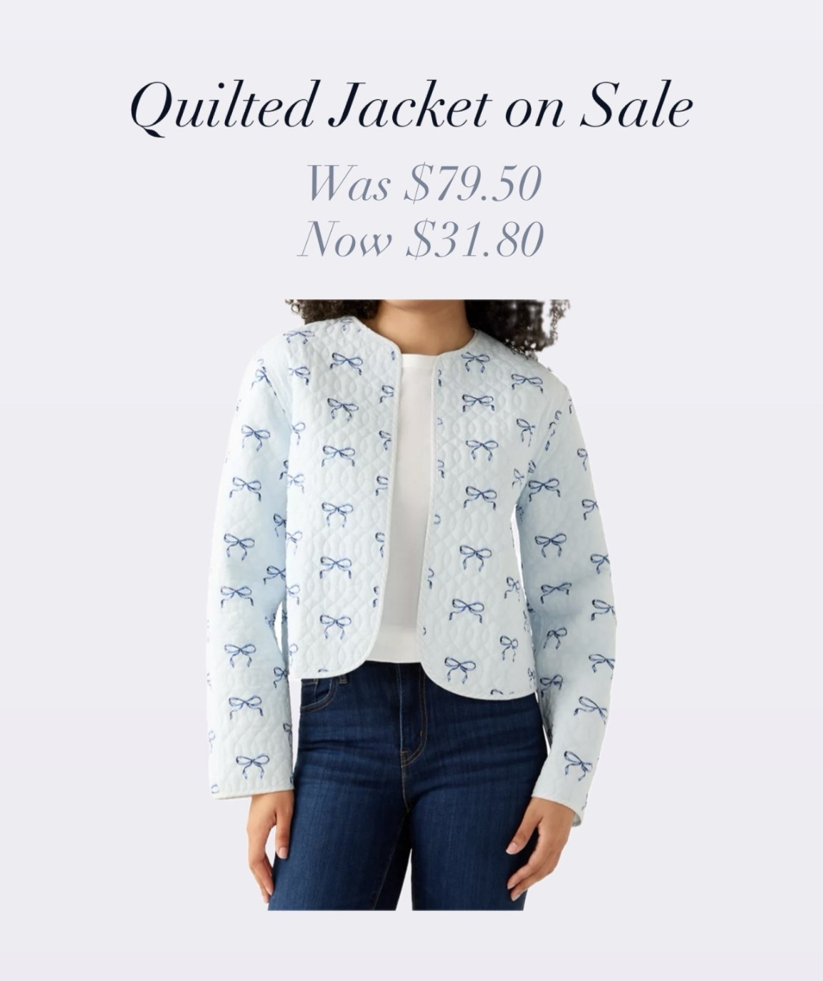 Quilted jacket from Crown and Ivy 🩵

#LTKSaleAlert #LTKFindsUnder50