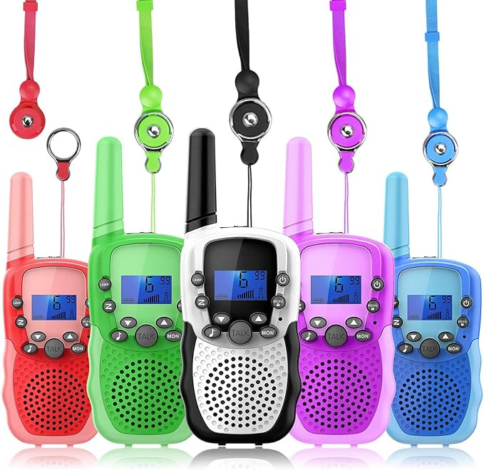 Wishouse Walkie Talkies 5 Pack Long Range, Family Wearable Radio for Kids Adults,Girls Boys Army ... | Amazon (US)