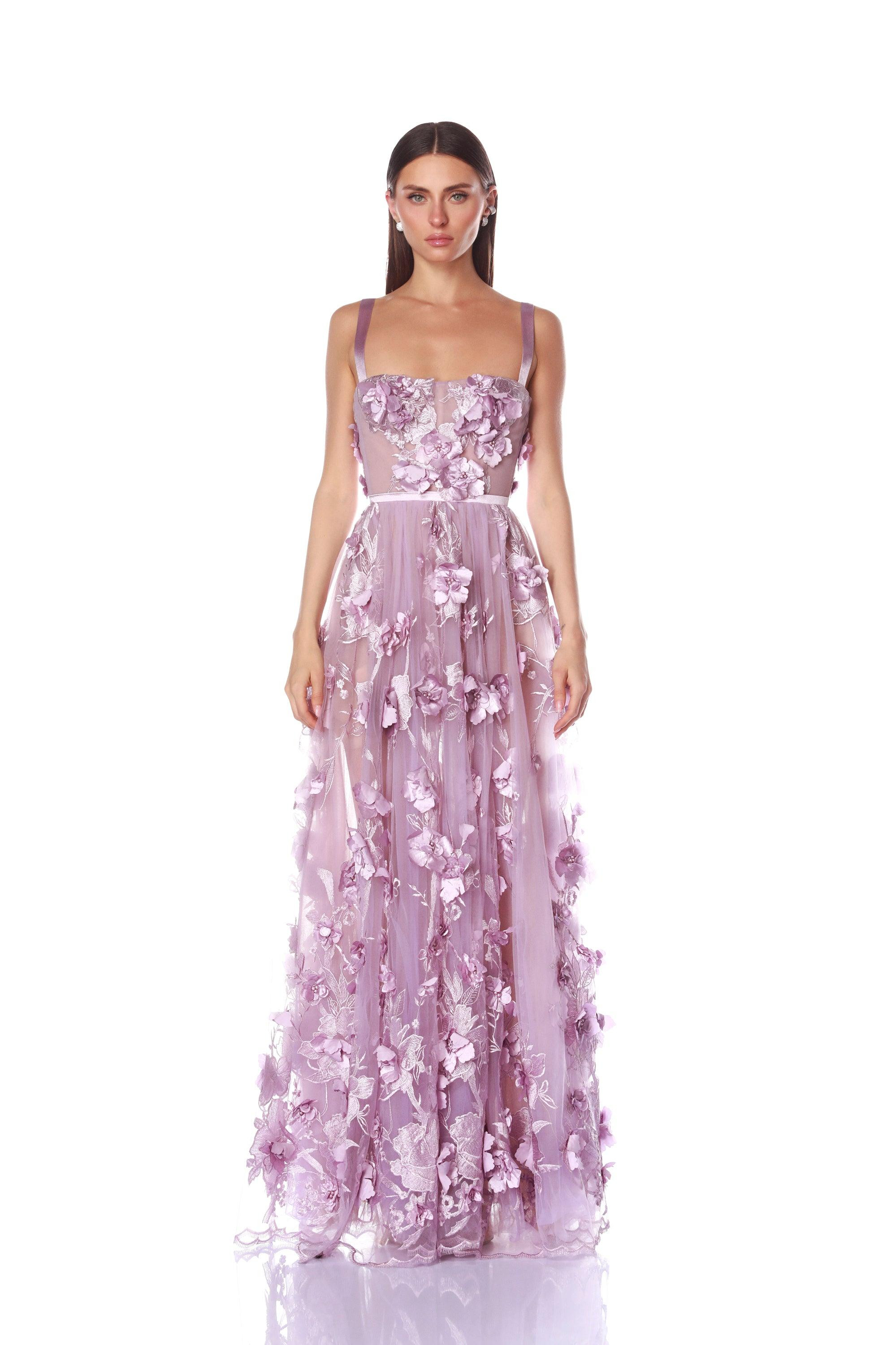 Anastasia Lavender Maxi Dress | Bronx and Banco