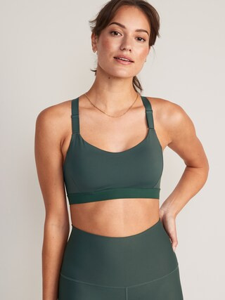 Medium Support PowerSoft Adjustable-Strap Sports Bra XS-XXL | Old Navy (US)