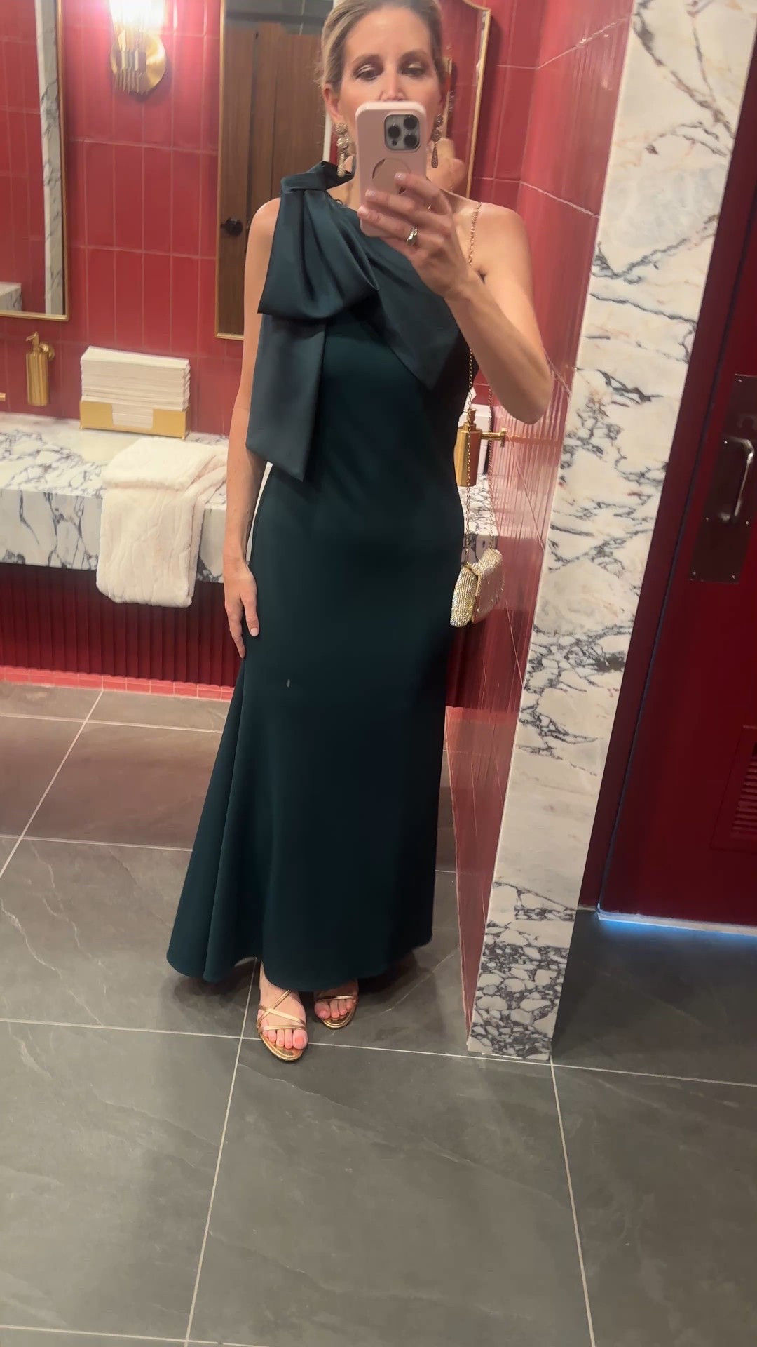 Wearing a 4 - runs tts. I did not need to get it altered! Holiday dress. Black tie holiday dress. Black tie wedding. 

#LTKdayinmylife #LTKHoliday #LTKWedding