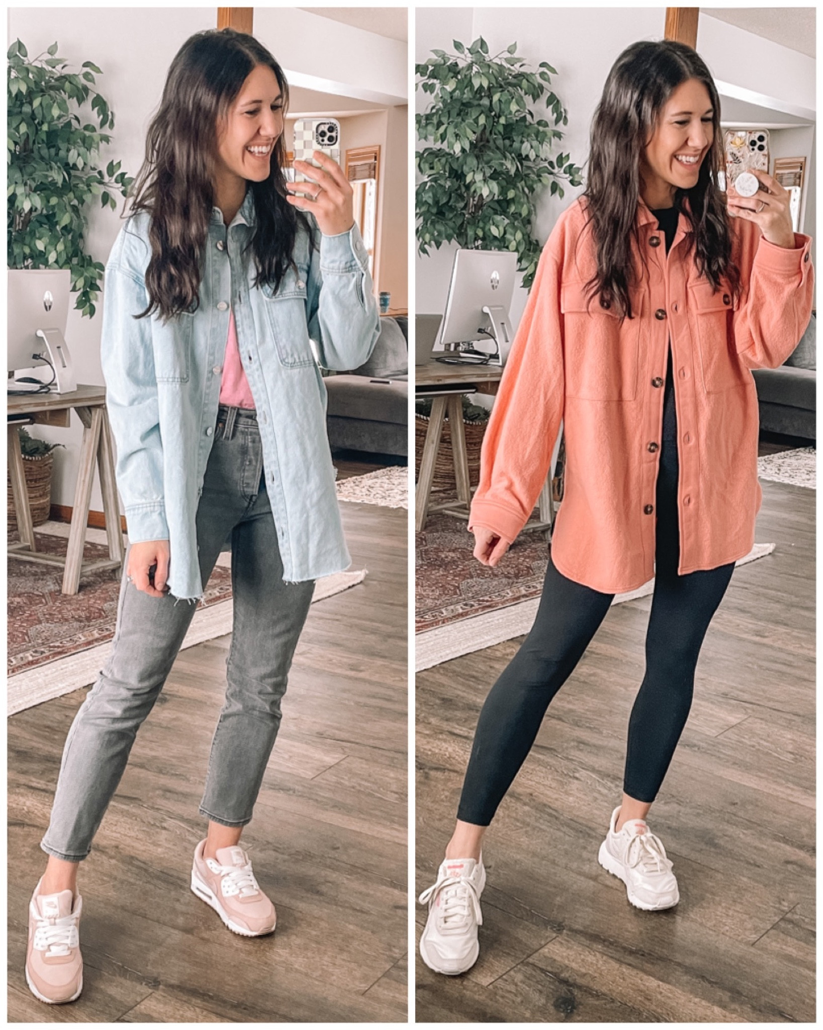 Target style jackets 
Denim shacket, xs
Fleece shacket, small

Winter outfits 
Travel outfits 
Spring outfits 
Sneakers 
Amazon fashion 
Target finds 
Amazon finds 

#LTKunder50 #LTKstyletip #LTKSeasonal