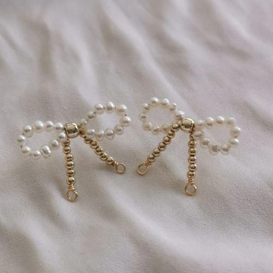 Natural Freshwater Pearl Pearl Earring Stud Earring Gold - Etsy | Etsy (US)