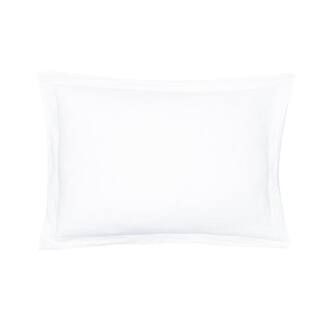 Washed Linen White Flange 26 in. x 20 in. Standard Sham | The Home Depot