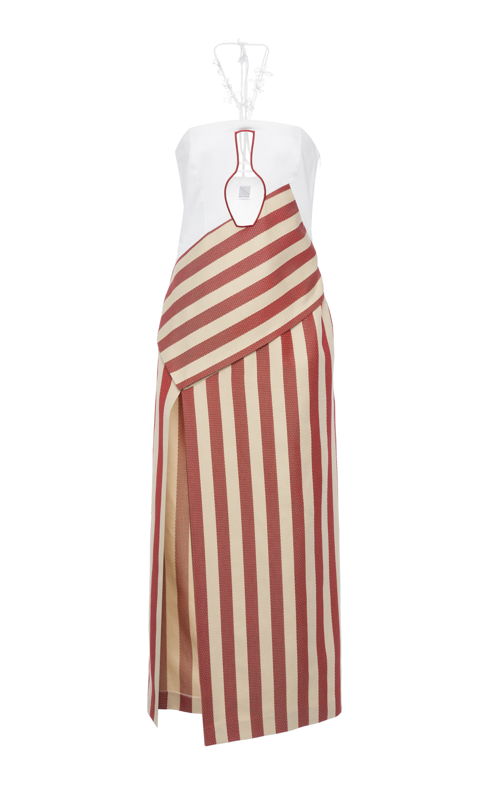 Halterneck Keyhole Cotton Midi Dress | Moda Operandi (Global)