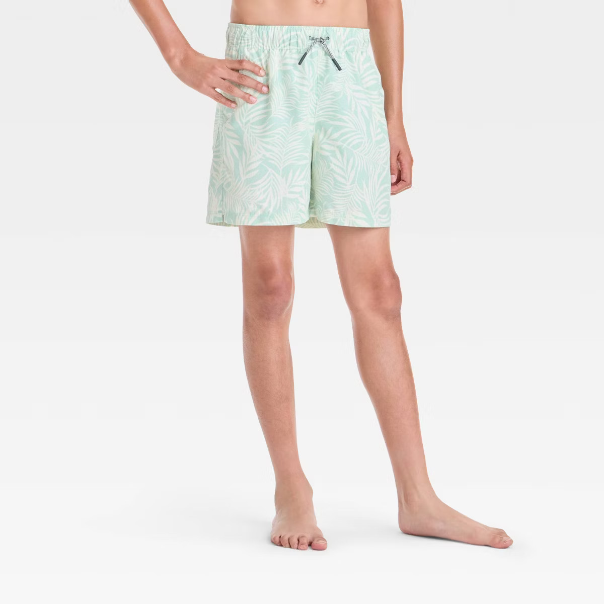 Boys' Palm Leaf Printed Swim Shorts - art class™ | Target