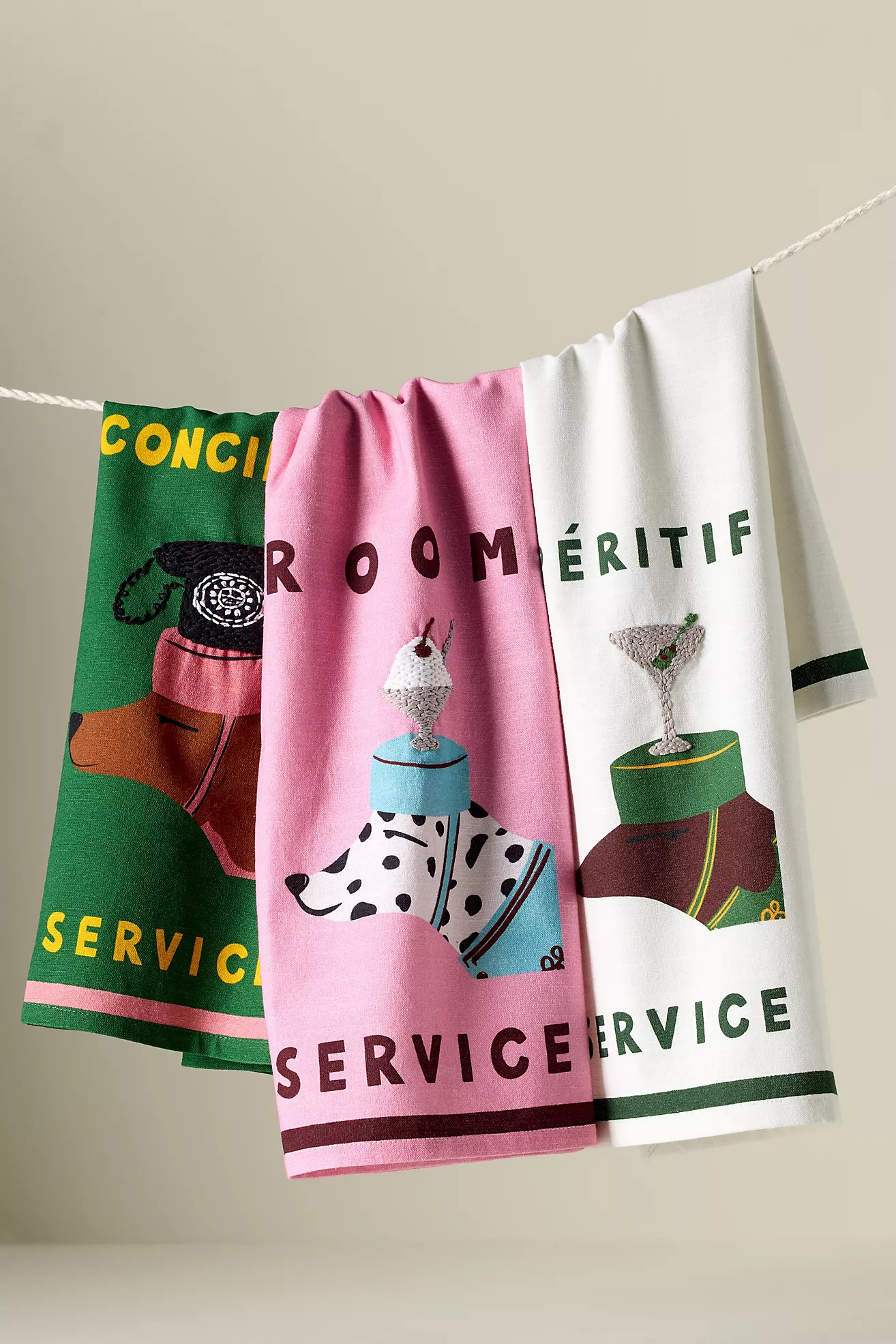 Nephthys Foster Hotel Dog Dish Towel | Anthropologie (US)