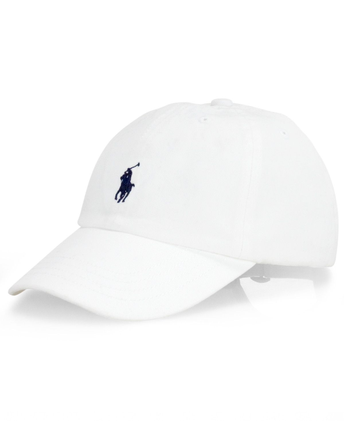 Polo Ralph Lauren Big Boys Cotton Chino Baseball Cap - White/Newport Navy | Macy's