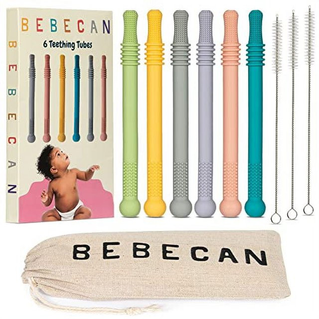 BEBECAN Teething Sticks for Babies - Infant Teething Relief for Teething Baby in 6 Vibrant Colors... | Walmart (US)