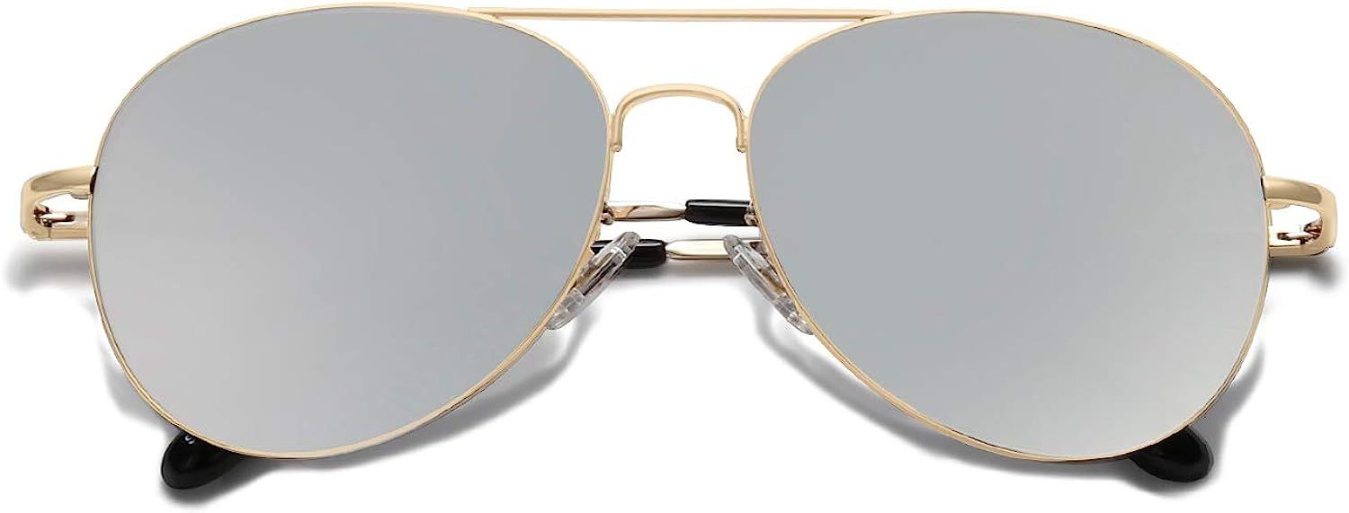 SOJOS Classic Aviator Sunglasses for Women Men Vintage Retro Metal Shades SJ1030 | Amazon (US)