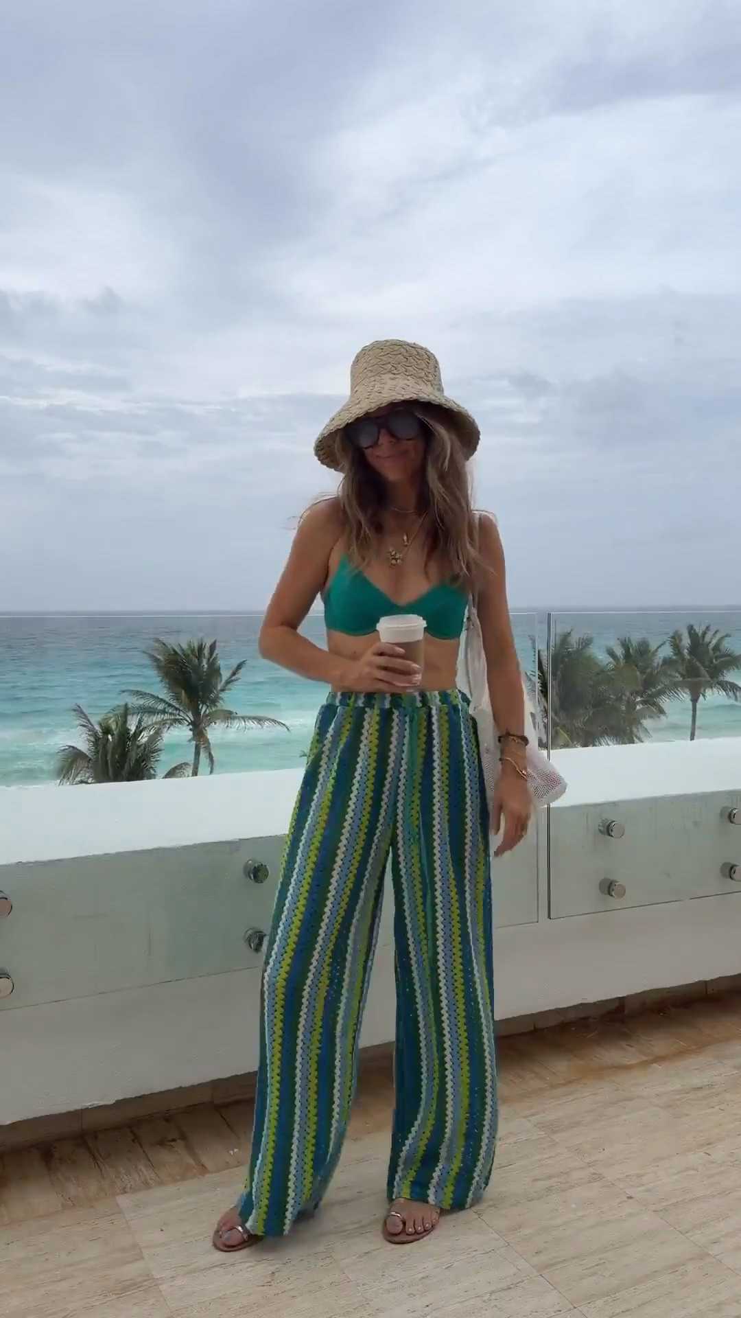 The best beach pants!  Size small. Come In so many colors! Size small top and bottom on the best bikini. Beach bag and beach hat are super affordable too!

#LTKootd #LTKTravel #LTKSwim