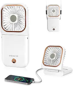 Mini Fan Handheld Personal Fan Breeze Quiet Power Neck Fan Rechargeable, Outdoors, Hiking, Campin... | Amazon (US)