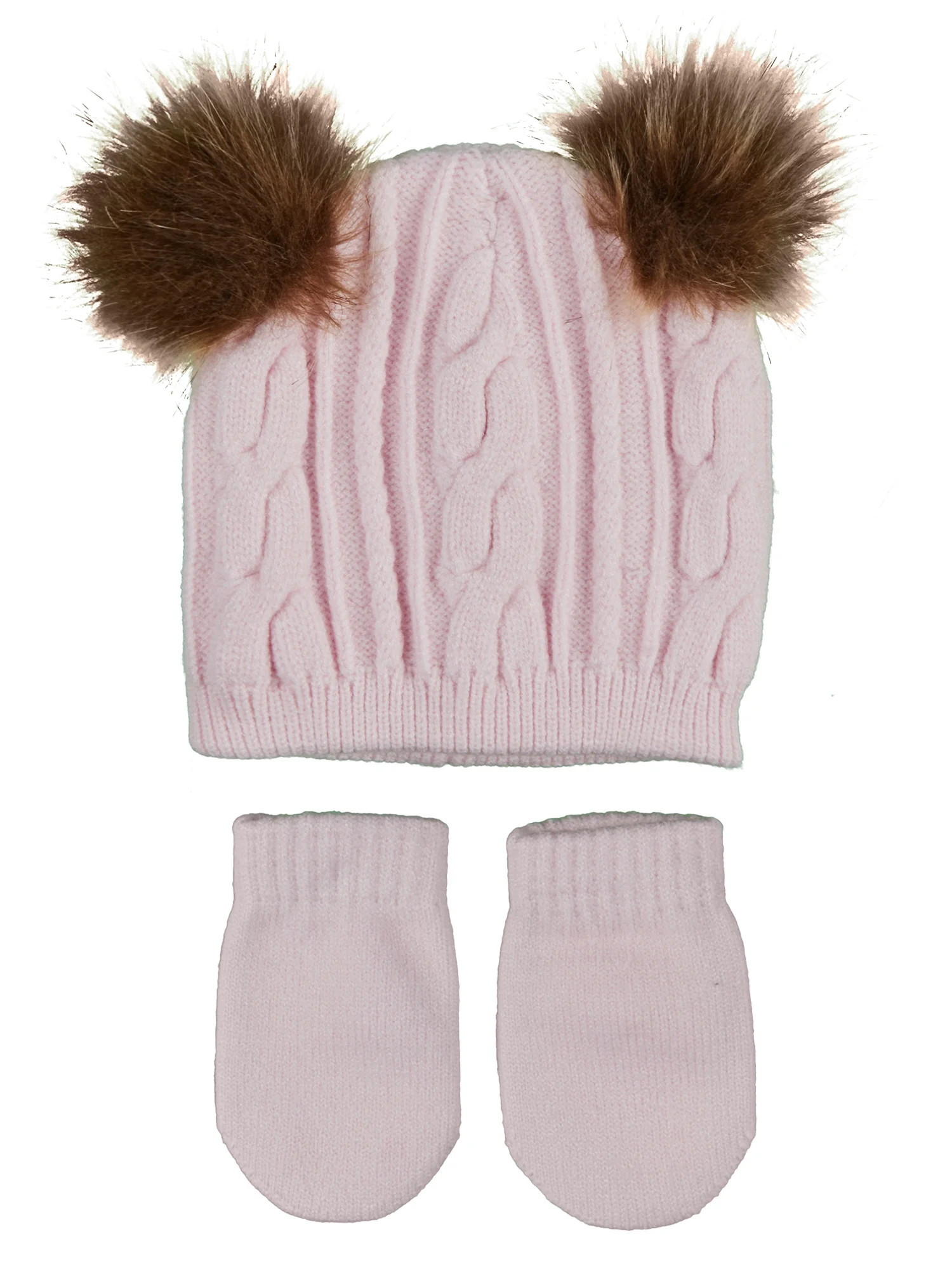 Wonder Nation Baby Beanie and Mitten Set | Walmart (US)