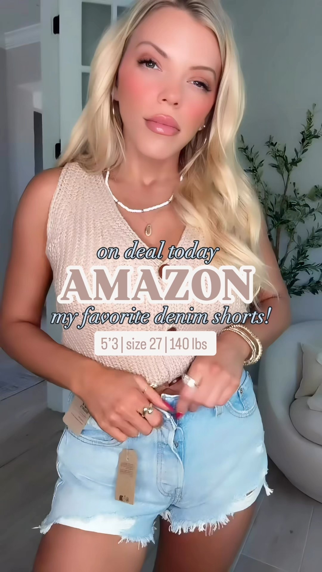 The best denim shorts are on deal for $42! I love this little cropped vest too, I snagged 3 colors, such a good find! Wearing a size 27 in shorts and a small in the vest 

#LTKMidsize #LTKWatchNow #LTKFindsUnder50