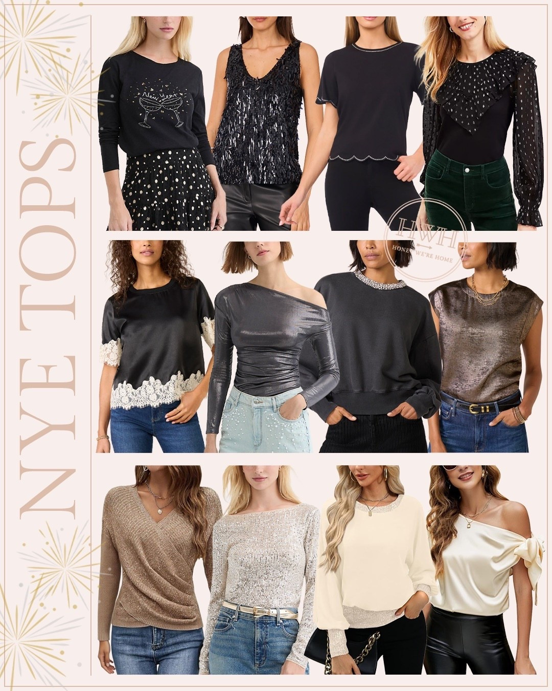 NYE Tops! 
🥂🍾🎉

#LTKHoliday #LTKFindsUnder50 #LTKFindsUnder100