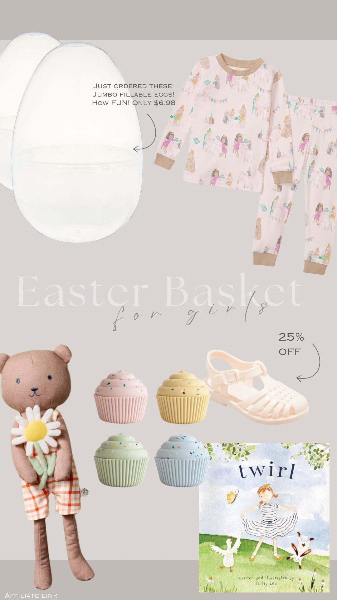 Girls Easter basket! 🐣🩷


Kids Easter basket ideas, kids toys, bath toys, beach toys, kids book, kids pajamas, girls sandals, kids shoes, summer toys, kids stuffed animal 


#amazon #target 

#LTKSeasonal #LTKKids