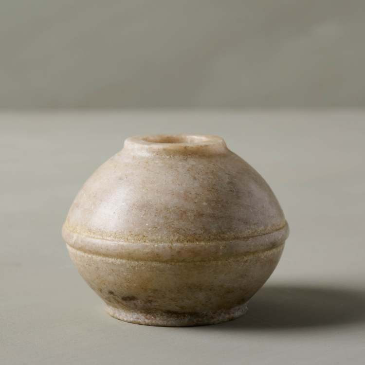 Beige Marble Taper Holder | Magnolia