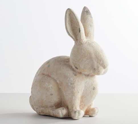 Stone Crouching Easter Bunny | Pottery Barn (US)