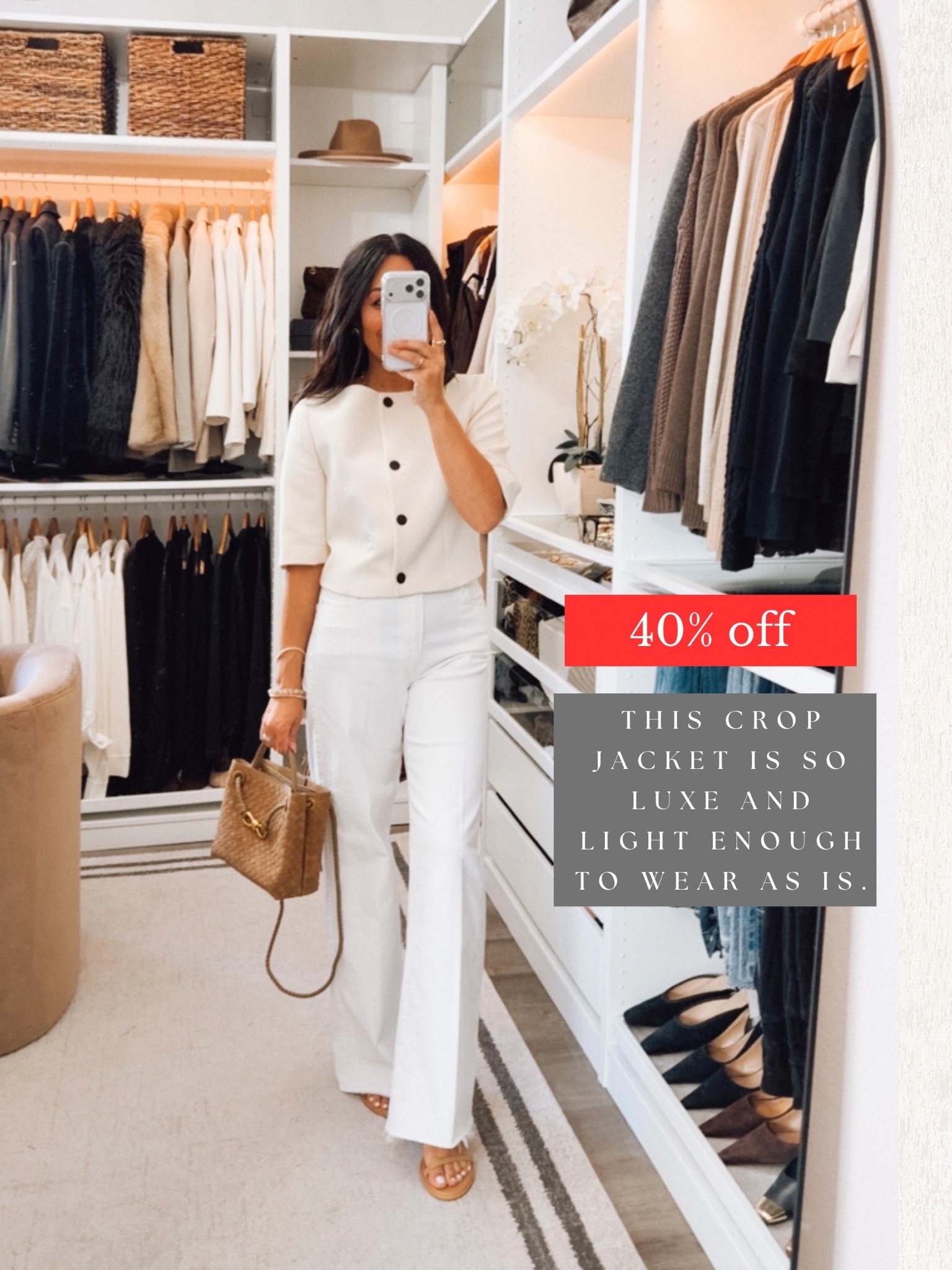 Cropped jacket now on sale! Everything is TTS 

Zara Sale- Pieces sell fast but within the first 2-3 weeks there will be re-stock. So if something you love is sold out, it will more than likely come back!

#LTKootd #LTKSaleAlert #LTKOver40