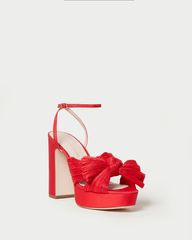 Natalia Red Platform Bow Heel | Loeffler Randall