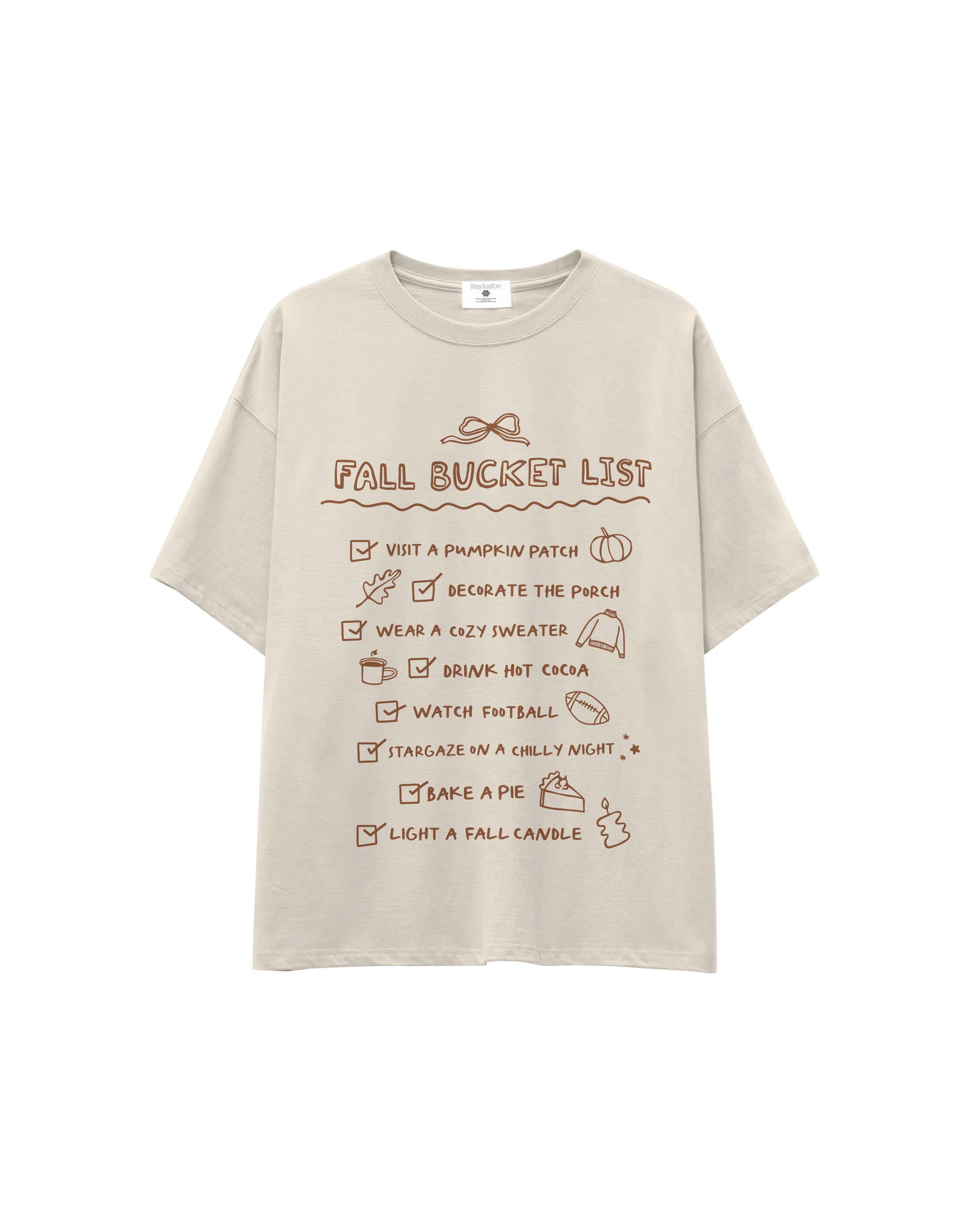 Fall Bucket List Tee | Staykation