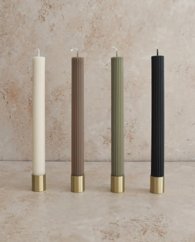 Roman Taper Candles - 3 Color Options | Ada + East