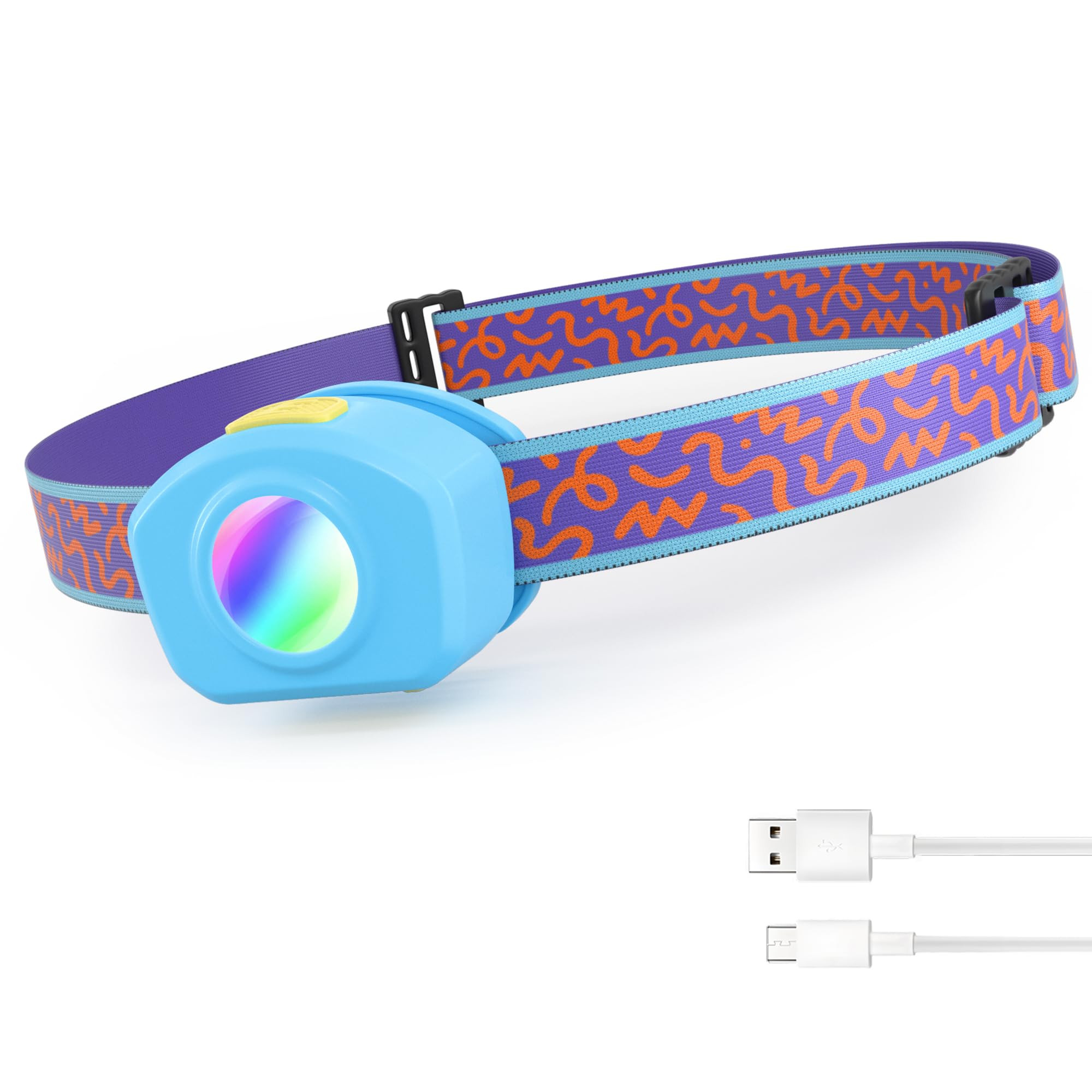 EverBrite LED Headlamp Rechargeable Kids Headlamp with RGB Mode and Adjustable Headband, 3 Modes ... | Amazon (US)