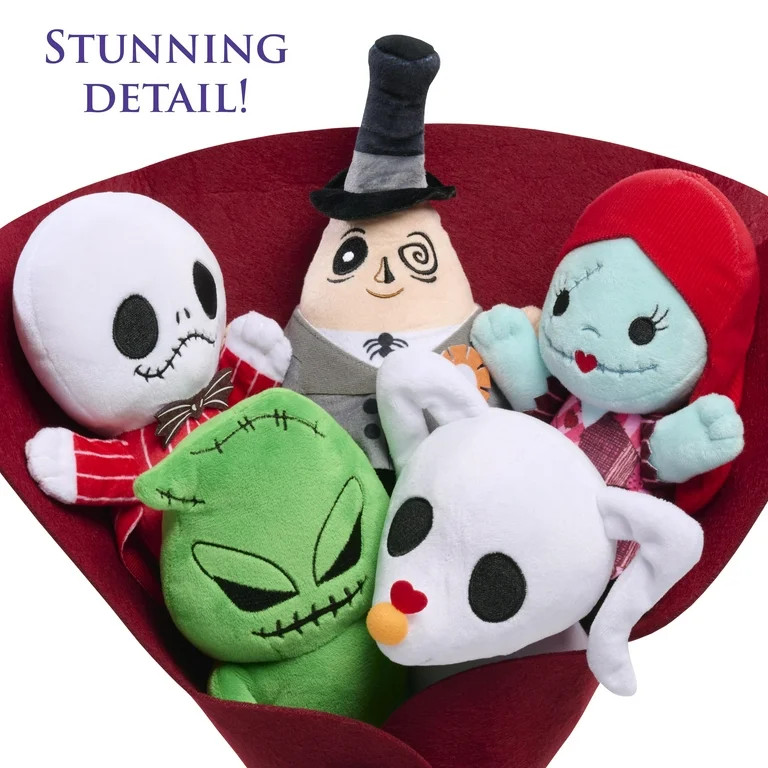 Disney Tim Burton's The Nightmare Before Christmas Valentine 14-inch Large Plush Bouquet | Walmart (US)