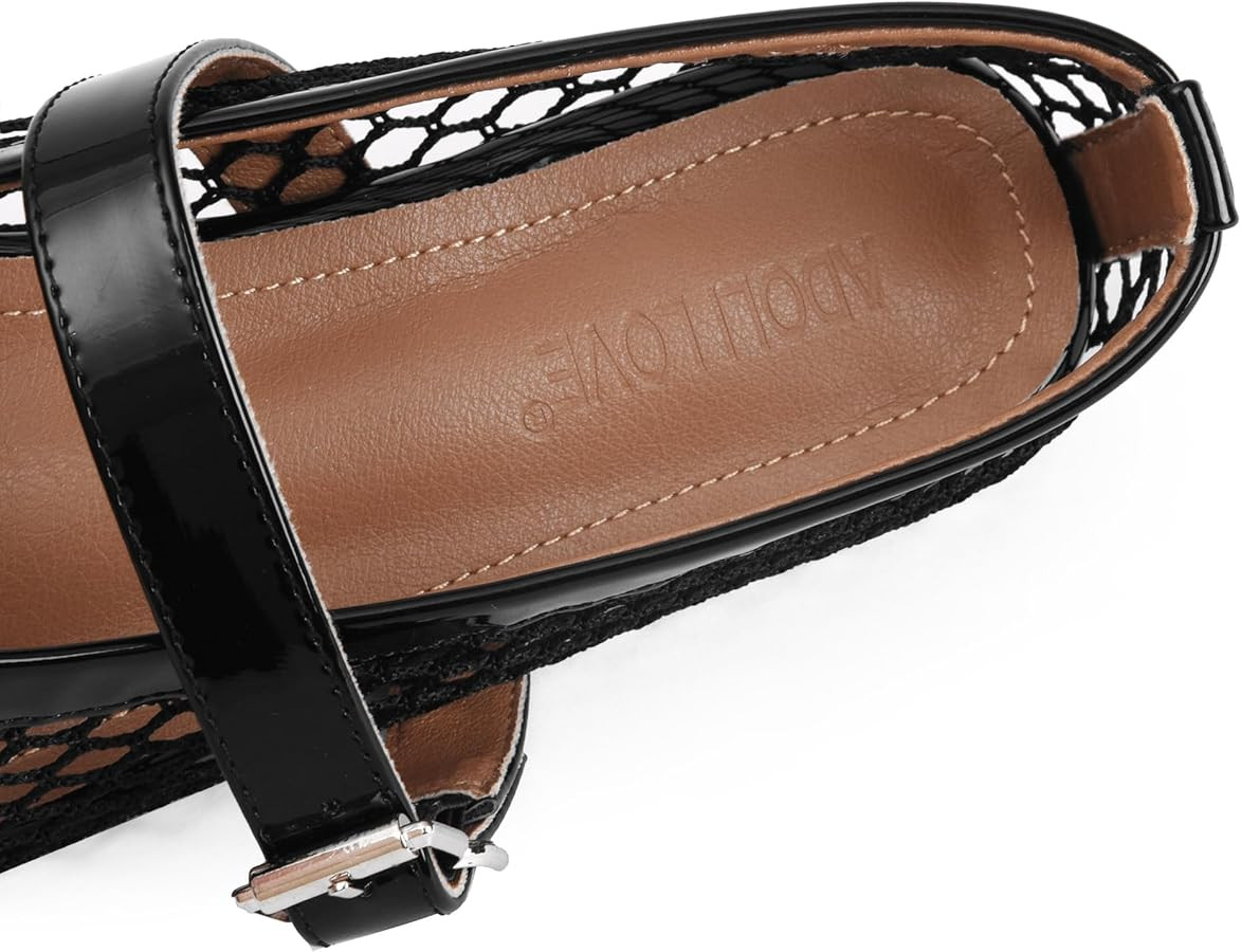 Mesh Ballet Flats for Women Comfort Work Flats for Women Office Dressy Wedding Mesh Mary Jane Fla... | Amazon (US)