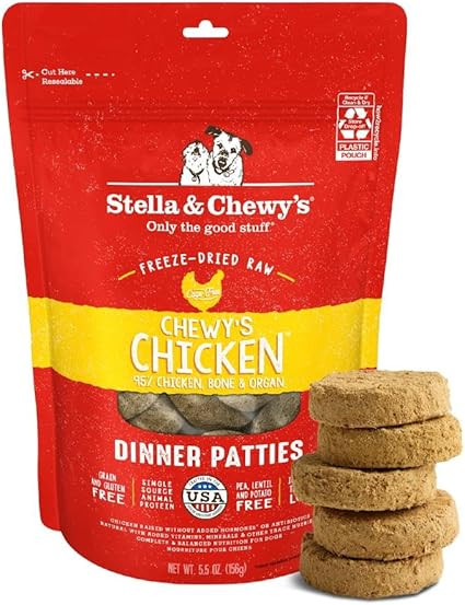 Stella & Chewy's Freeze-Dried Raw Dinner Patties - Chicken Recipe - High Protein Grain-Free Puppy... | Amazon (US)