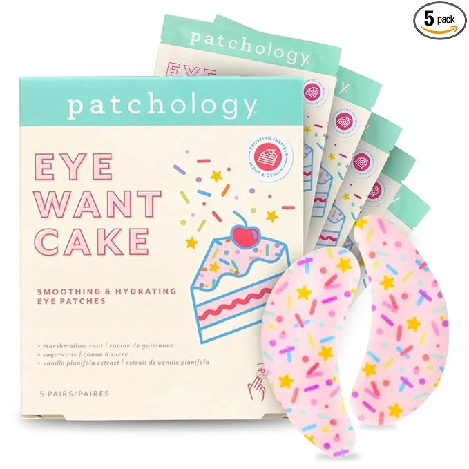 Patchology Eye Want Cake Under Eye Patches for Puffy Eyes, Dark Circles & Wrinkles, Hydrating Und... | Amazon (US)