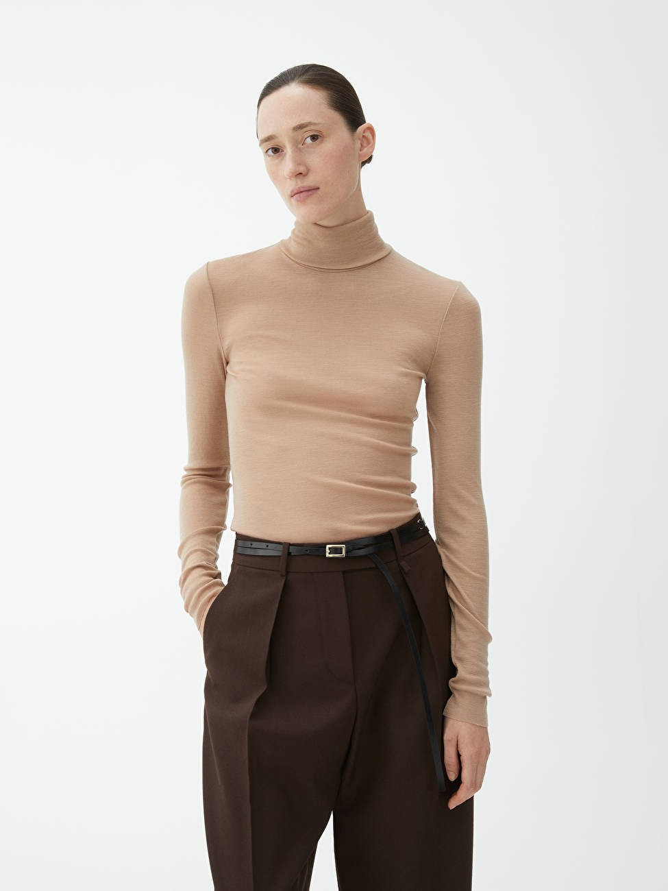 ARKET and Pia Wallén Wool Roll-Neck - Beige - ARKET GB | ARKET (US&UK)
