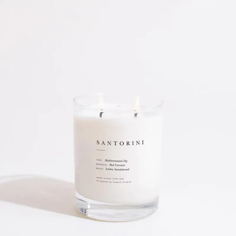 Santorini Classic 2-Wick Candle | Cottage and Key