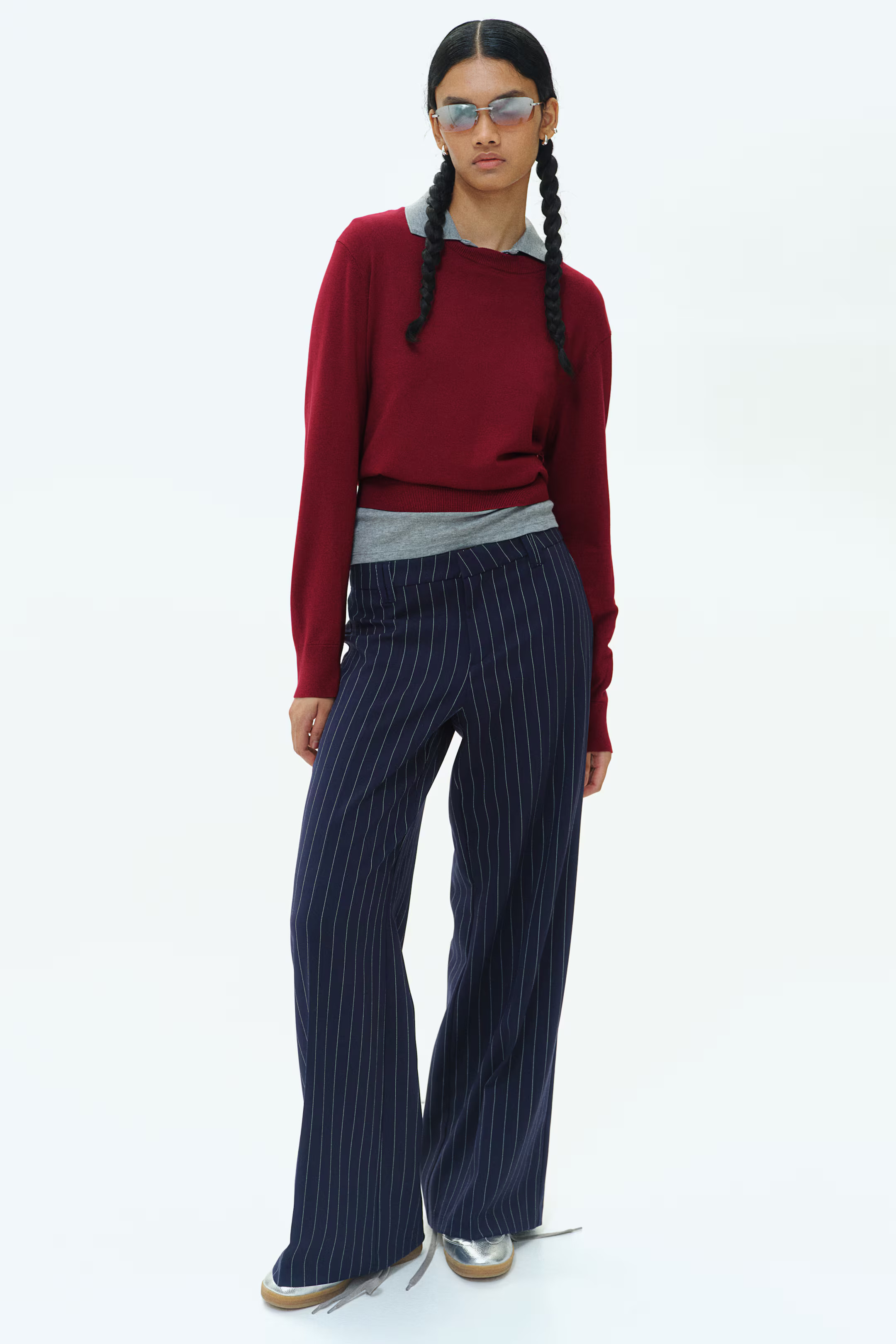 Short Fine-Knit Sweater | H&M (US + CA)