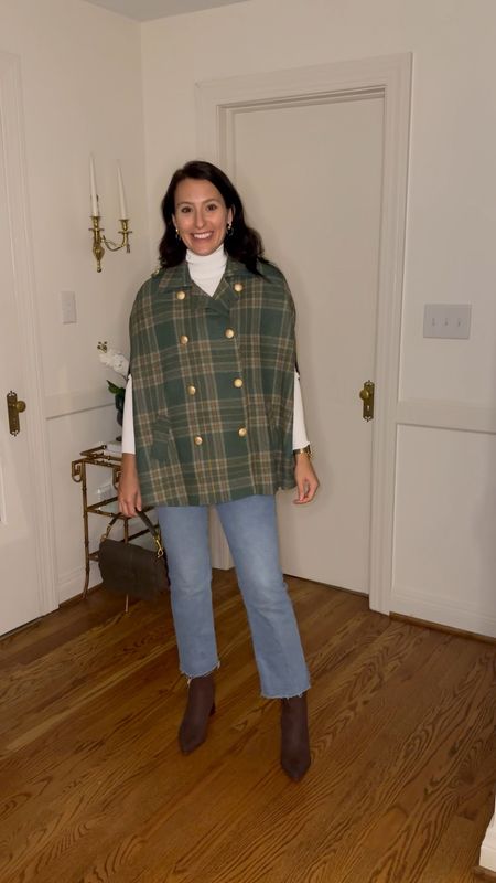 Fall outfit 
Thanksgiving outfit 
Casual fall outfit
Fall jacket
Fall cape 
Plaid fall cape 
Plaid fall jacket 

#LTKhome #LTKSeasonal #LTKstyletip