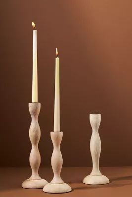 Wavy Taper Candlestick | Anthropologie (US)