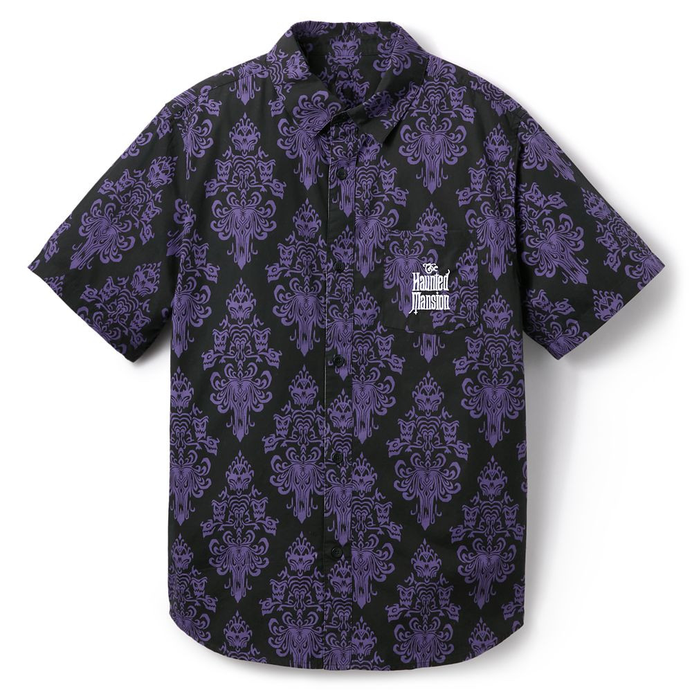 The Haunted Mansion Wallpaper Woven Shirt for Adults | Disney Store